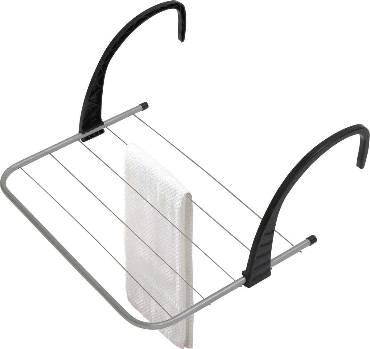 Niceey Trocknungsregal, Trocknungsregal, Kleidung Lufttrockner für Türen und Balkonen, Grau