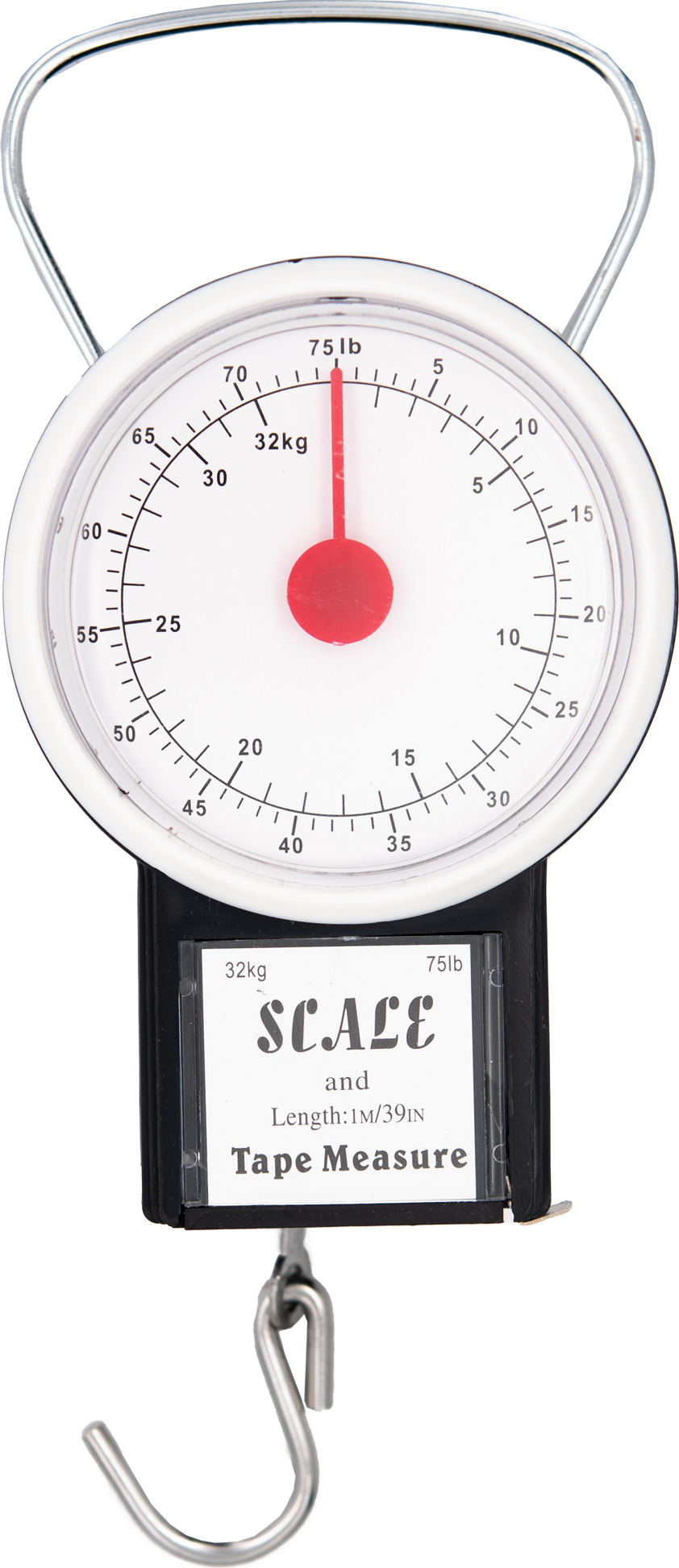 TSB Werk Kofferwaage Gepäckwaage Maßband Hängewaage Zugwaage Bandmaß Koffer Waage 32 kg