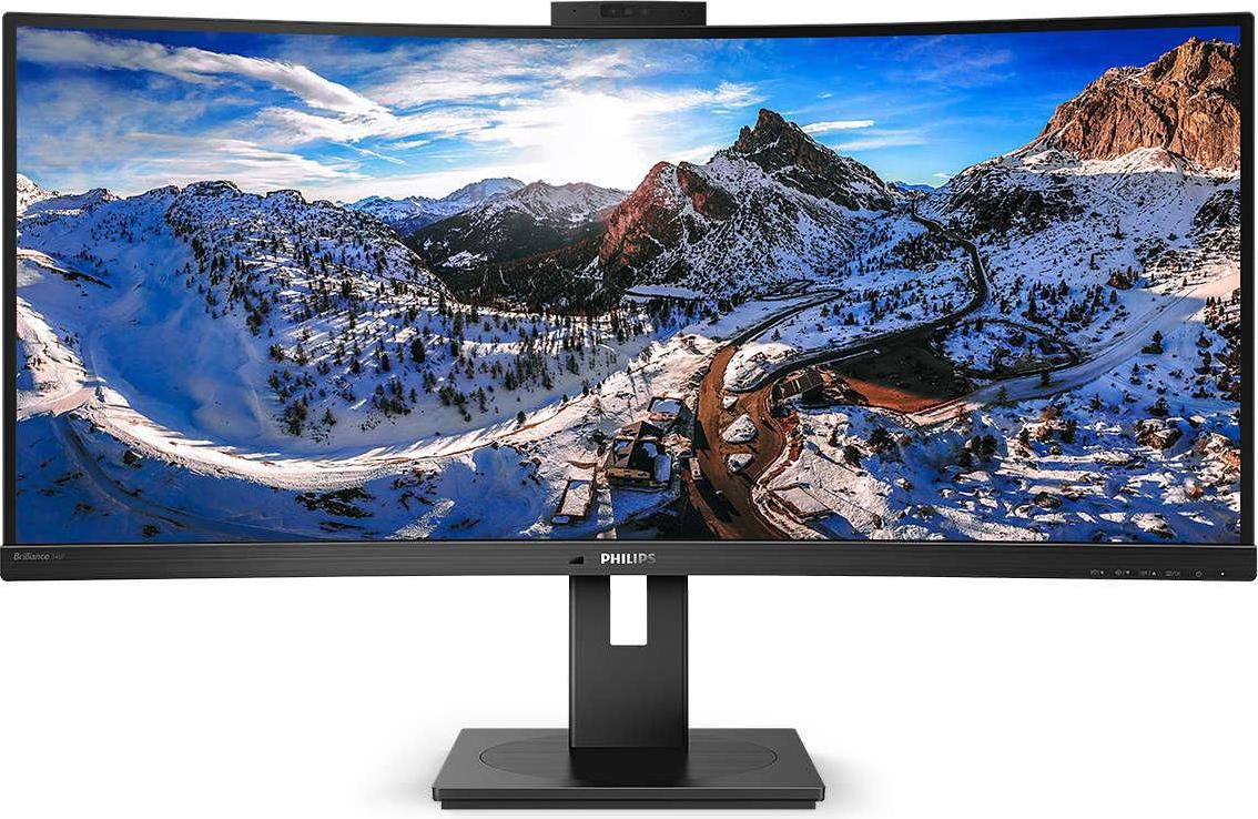 Philips P Line 346P1CRH/00, 86,4 cm (34"), 3440 x 1440 px, UltraWide Quad HD, LED, 4 ms, Čierna