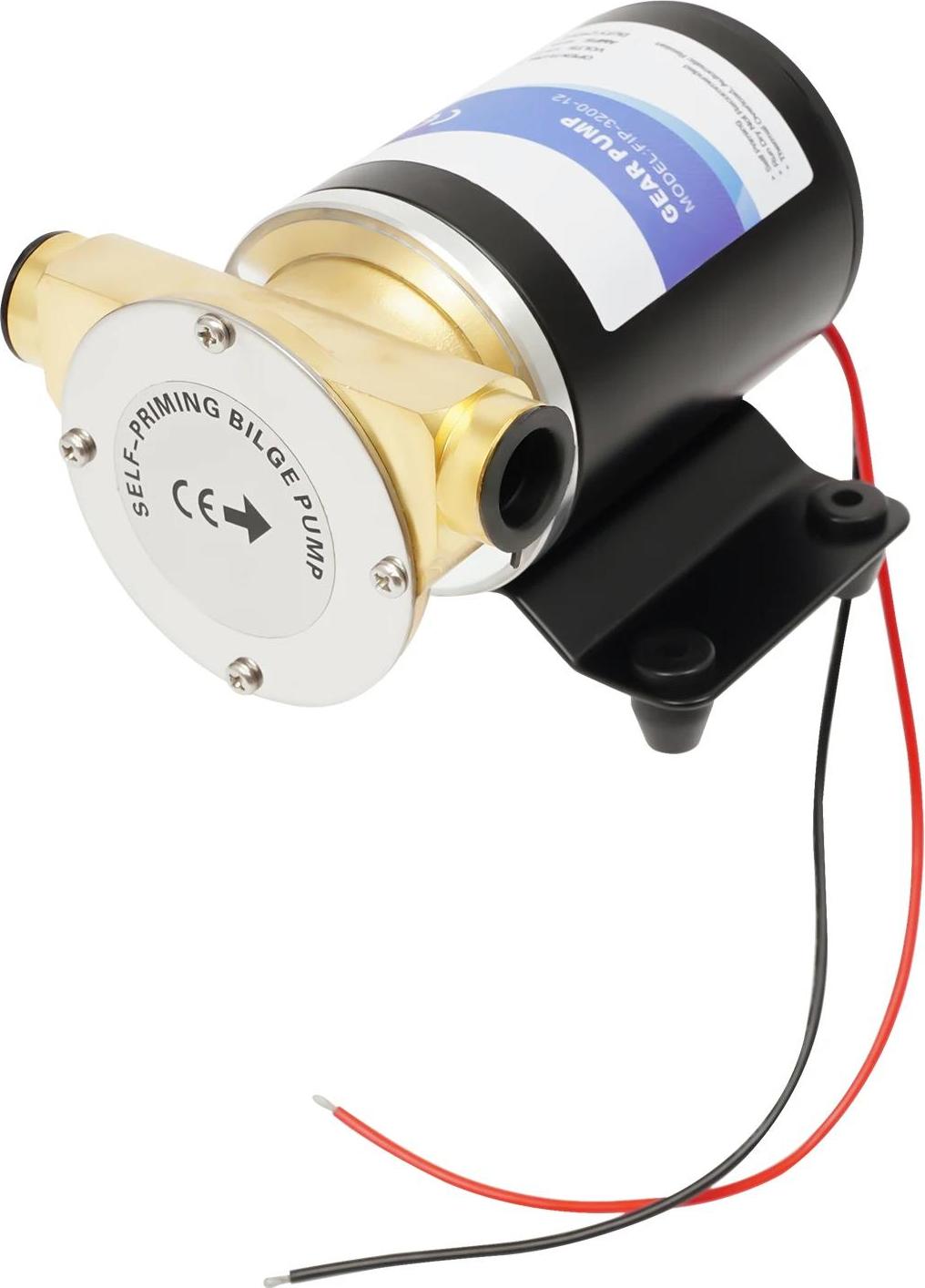 Vodné čerpadlo - Ponorné čerpadlo 12V DC - 120 W - 2850 otáčok za minútu - IP68 - Motor z čistej medi - Max. 60 °C - Zástrčka EÚ - Čierna