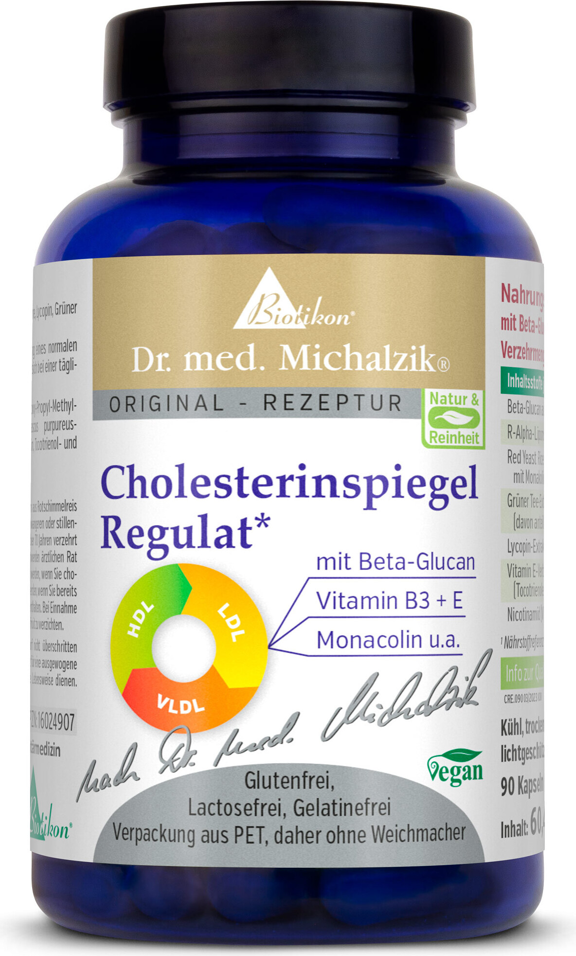 Cholesterinspiegel Regulat nach Dr. med. Michalzik - 120 Kapseln - von BIOTIKON®