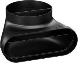 BORA EFR90/1 Ecotube Übergang 90° flach rund inkl. Dichtungsmaterial (1Stk.)