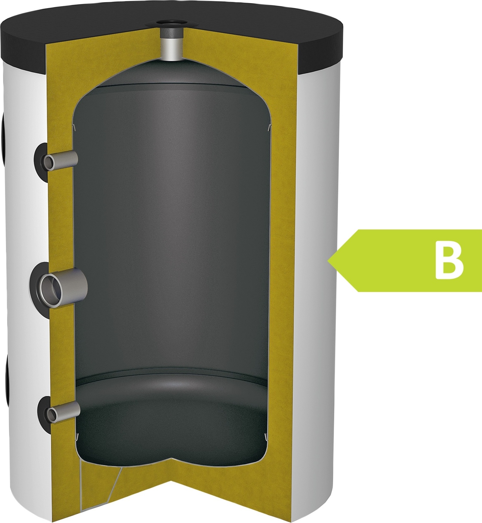 Solarbayer Pufferspeicher P100 Heizungspufferspeicher Wärmepumpen Kältespeicher 100101000