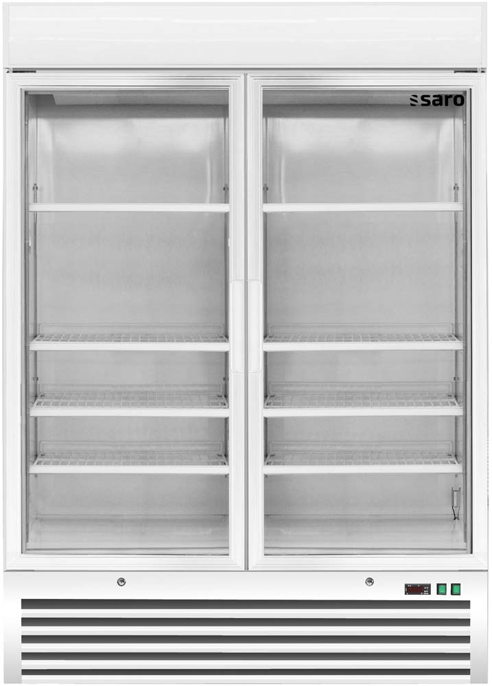 SARO Tiefkühlschrank mit 2 Glastüren, Modell D 800 - weiß 453-1009