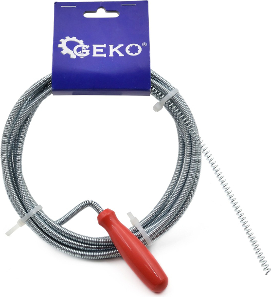 Geko Schlangenbohrer Rohrreiniger Rohrspirale Spirale Rohrreinigungswelle 6mm x 3m G73152