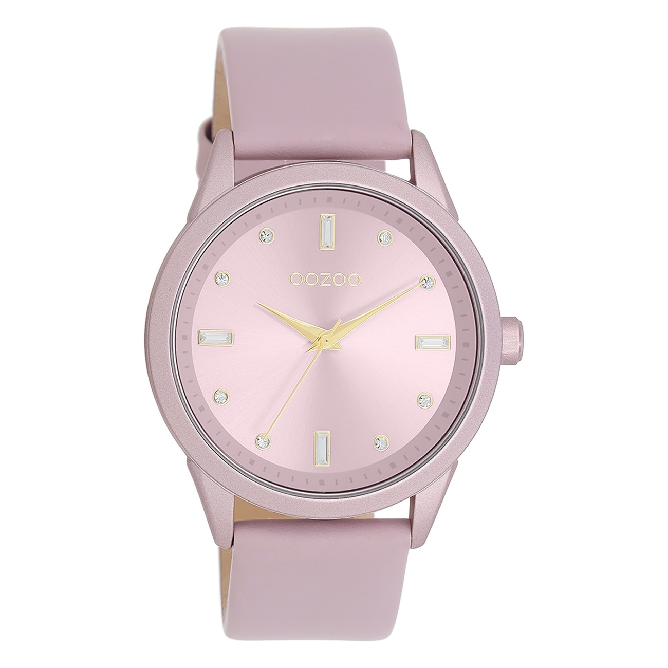 Oozoo Dámske náramkové hodinky Analog Leder pastelová lila UOC11355