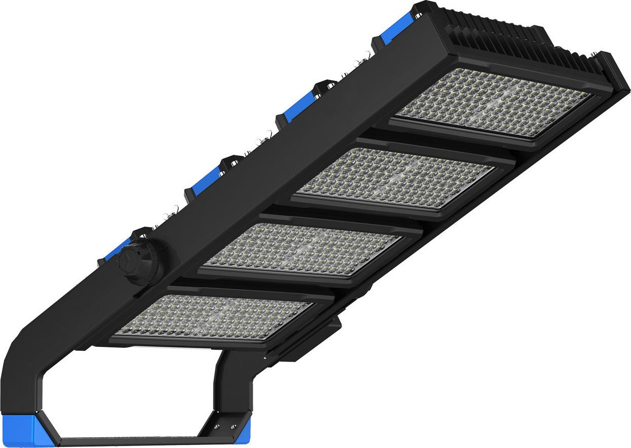 LEDKIA LED- Fluter 1200W Stadium Professional 170lm/W IP66 Dimmbar 1-10V 3000K 10º Warmweiß