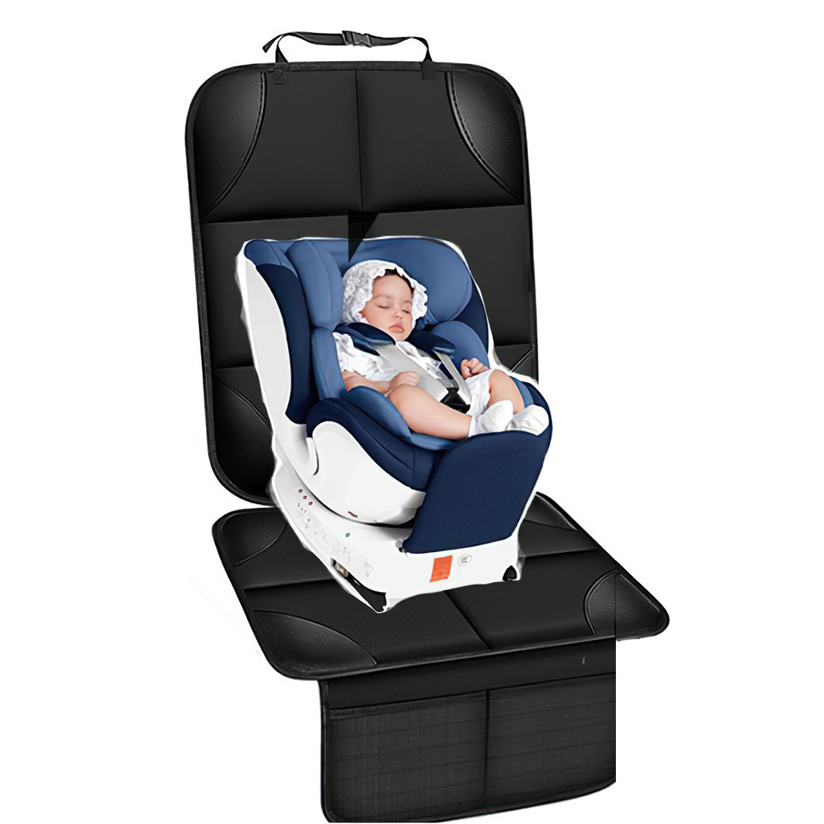 Dopwii Autositzbezüge, Auto-Sitz-Schutz für Kind-Autositz, 600D Stoff Autositz Sitzschoner mit Anti-Rutsch-Backing, wasserdichte Sitzabdeckungen KAUF-WOHN-AM411-B-20