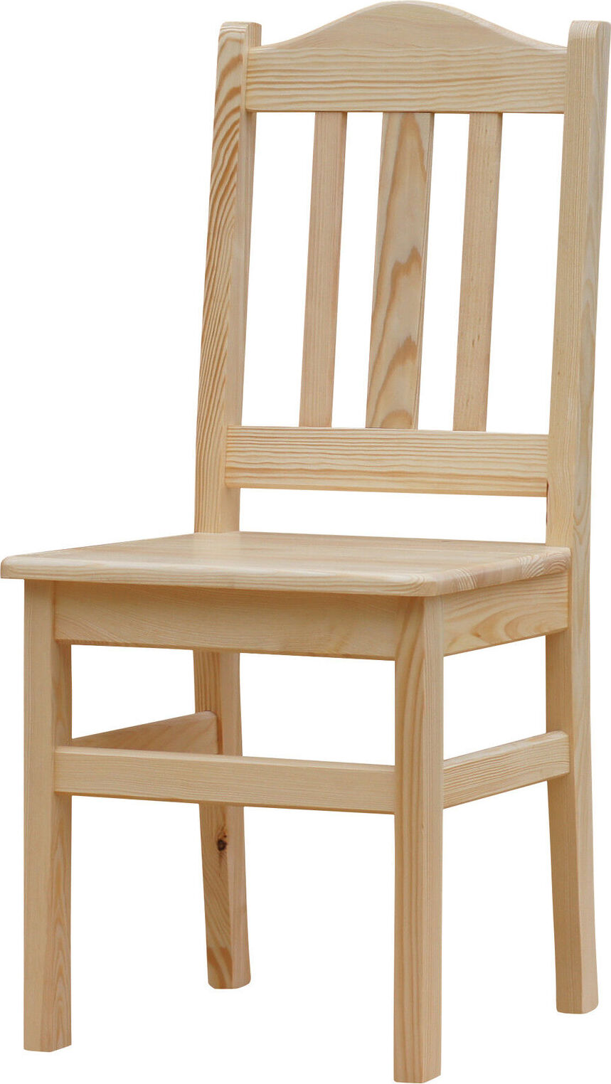 koma Holzstuhl aus massivem Kiefernholz lackiert