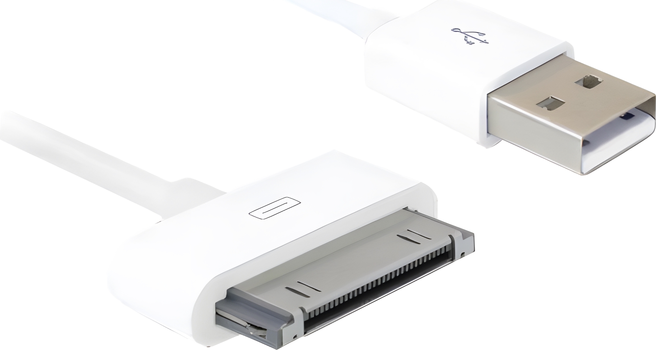 Delock 83169 iPhone 4 Kabel Delock 30pin -> USB A St/St 1.80m weiß