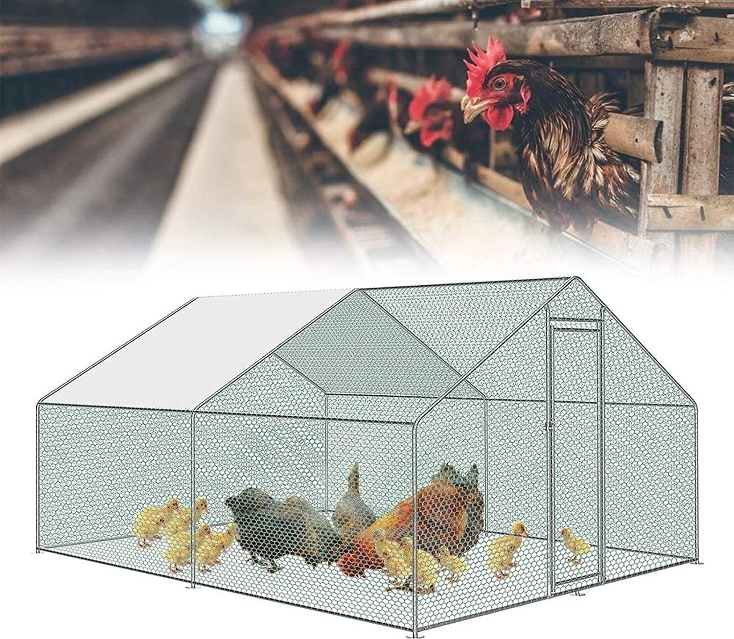 YARDIN Chicken Coop 3 x 4 x 2 m Chlév pro Kaufland.cz