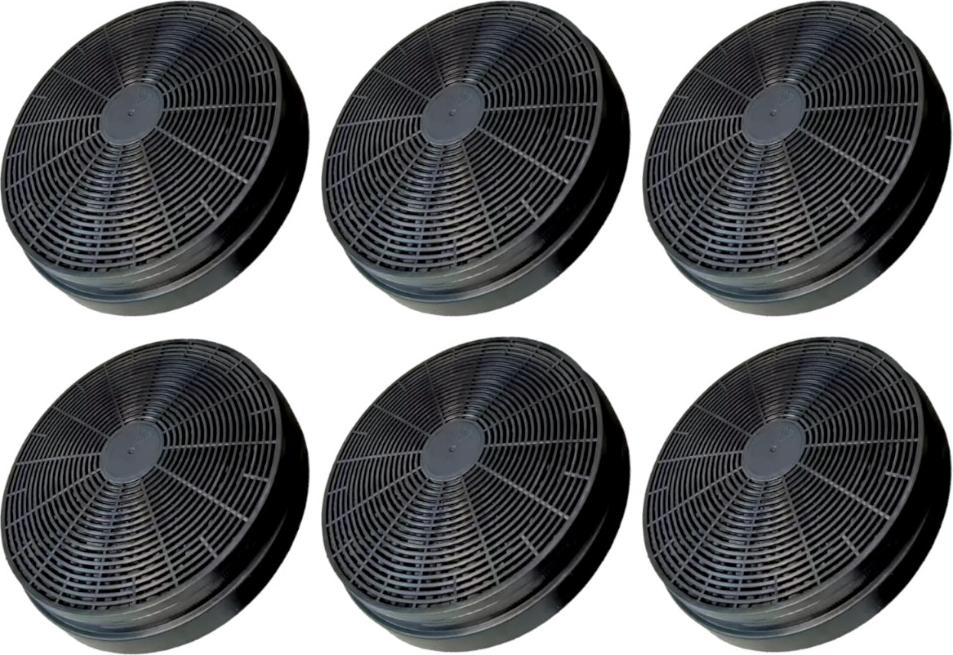 6x Trade-Shop Aktivkohlefilter kompatibel mit PKM S7-60 ABTH, S7-60 AWTH, S7-90 ABTH, S7-90 AWTH, S 2-60 ABT, S 3-60 ABT, S 3-90 ABT, S 7-60 ABT 182825069