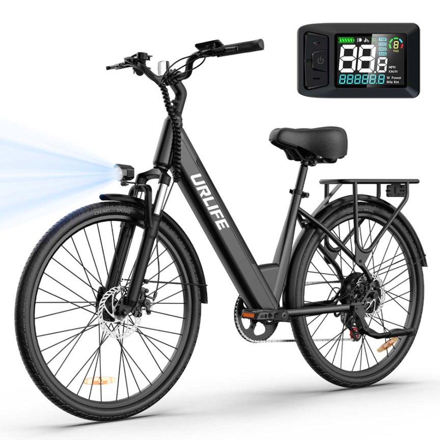 E-bike pre dospelých 26" 36V 13Ah pre dlhý dojazd až 100 km, elektrický bicykel 250W, 7-rýchlostný e-horský bicykel LCD displej mestské e-biky a e-country bicykle