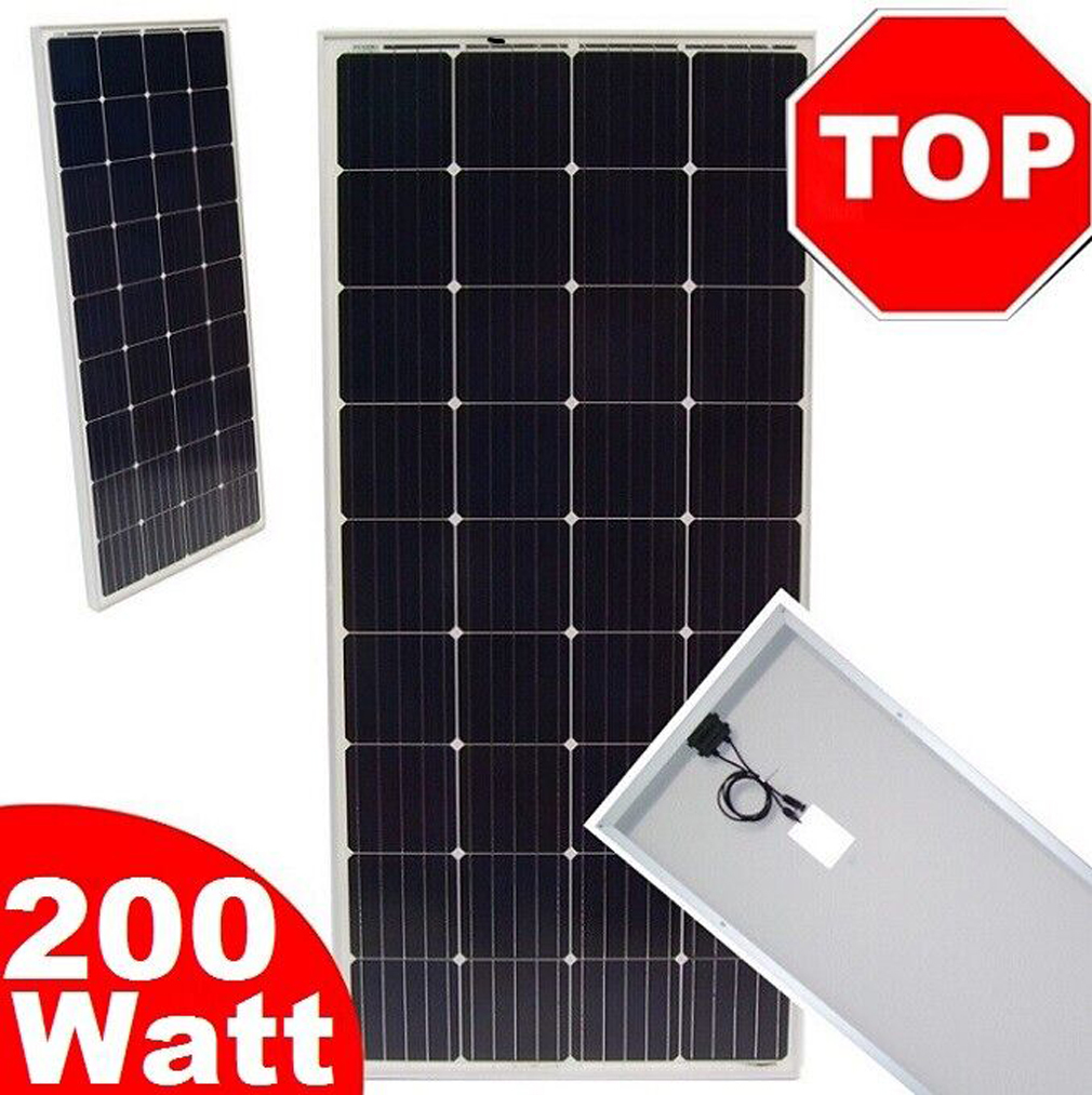 Apex Solarpanel Solarmodul Solarzelle 56423 Modul 200W 12V Solar MONO 200 Watt