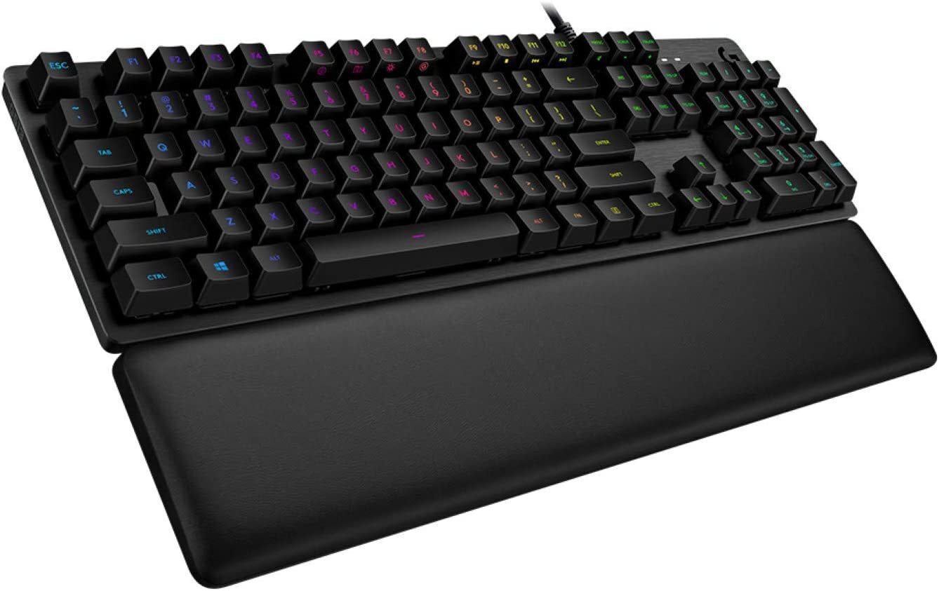 Logitech G513 mechanische Tastatur, GX-Brown Switches Französisch AZERTY Schwarz 920-009325