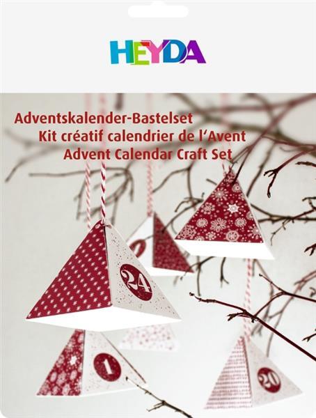 HEYDA Adventný kalendár krabičky červený 24 ks