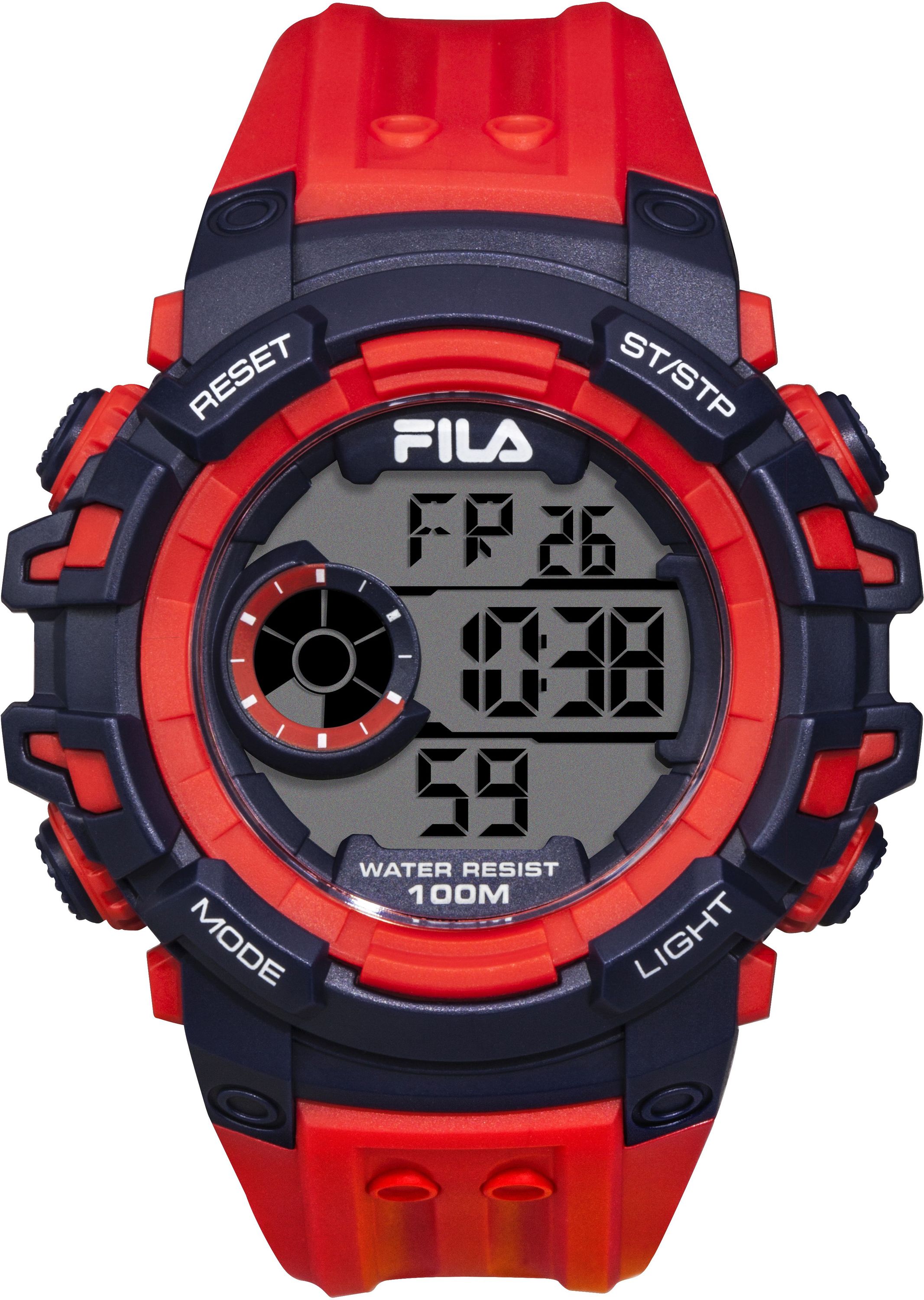Fila Herren Armbanduhr FILASTYLE 52 mm 2 Zeiten Armband Silikon 38-188-002