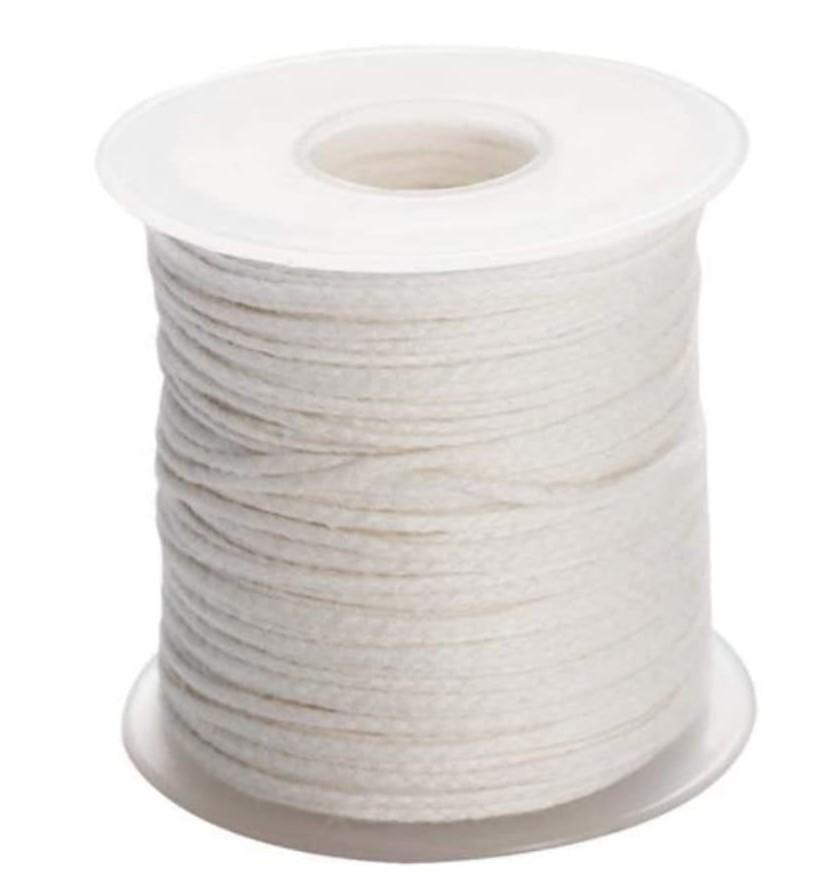 Kerzendocht Aus Bio-Baumwolle - 61m Rolle Für Kerzenherstellung