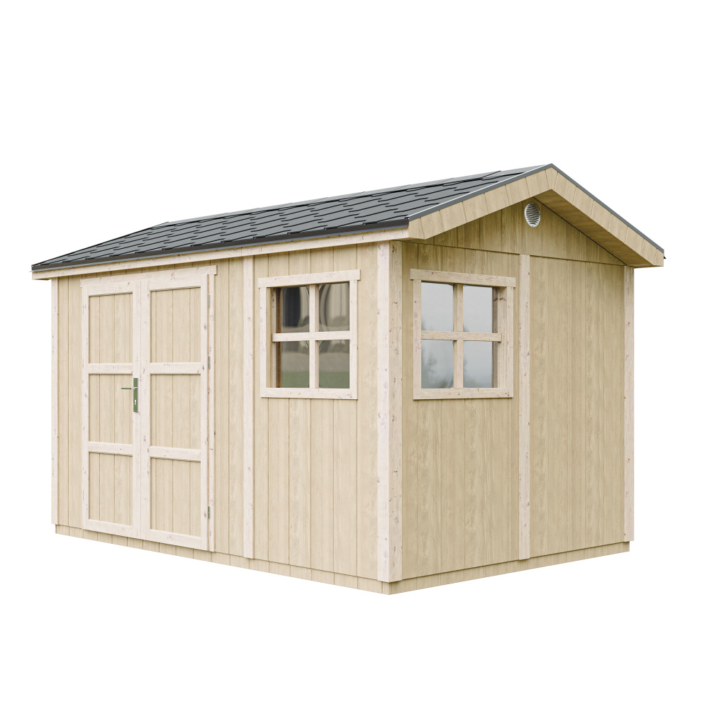 Gartenhaus 8,68 m² - H252x250x412 cm – Timbela M914A