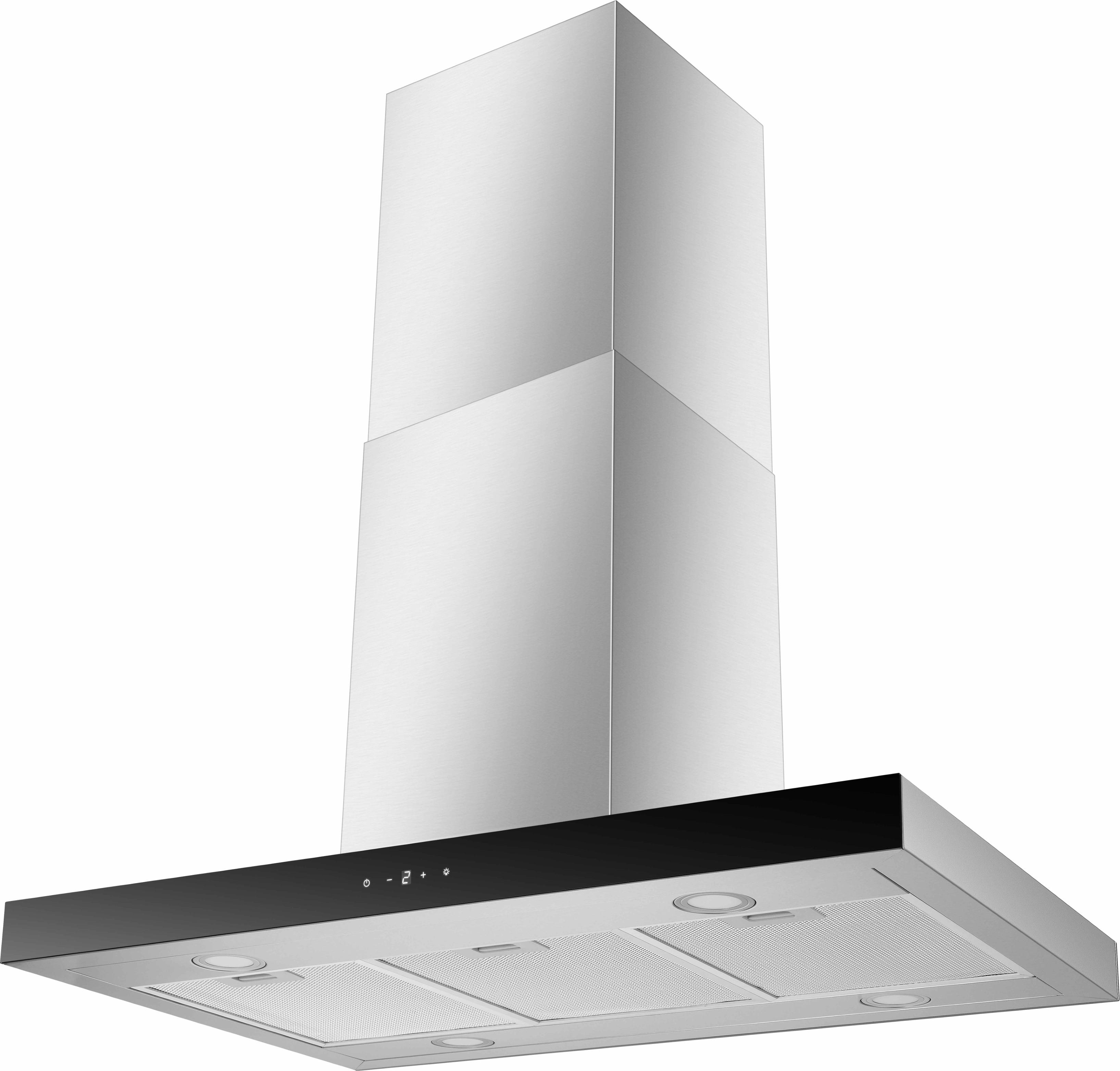 Dunstabzugshaube Inselhaube 90 cm Kaminhaube Edelstahl Touch Control Respekta 19050000000321 CH44199IX-21