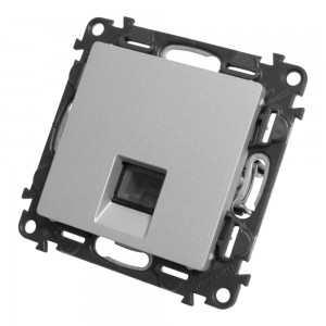 Telefonbuchse Rj 11 Valena Life Legrand - Aluminium 753338