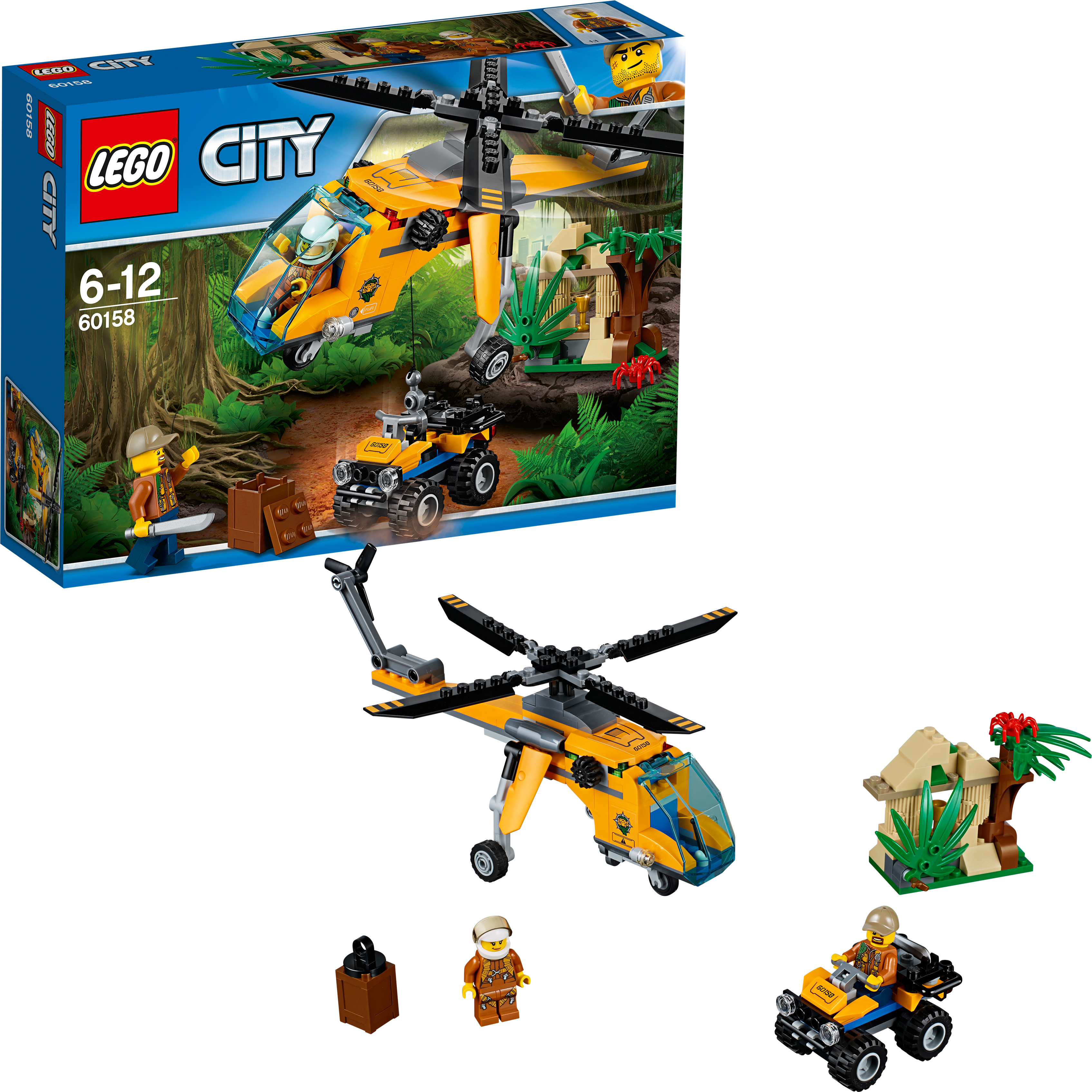 LEGO® City Dschungel-Frachthubschrauber 60158