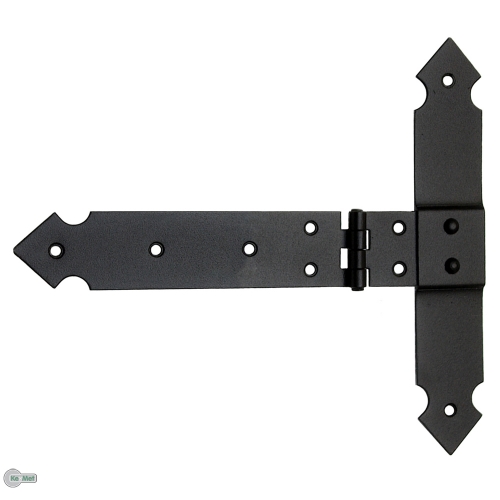 Kreuzgehänge T-Bänder 600 mm T-Scharniere schwarz Platte 110 mm