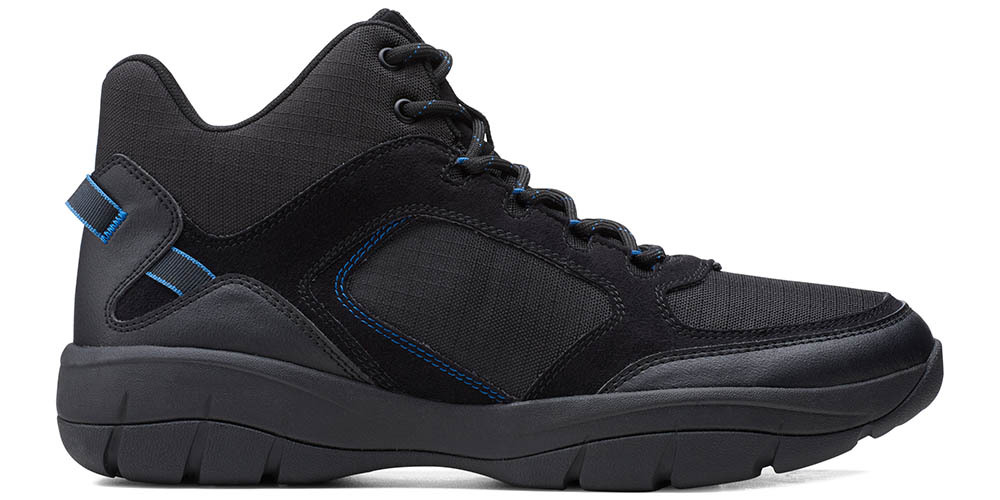 Clarks Ervin Mid pánske čierne kožené členkové topánky Clarks Ervin Mid pánske čierne kožené členkové topánky 40