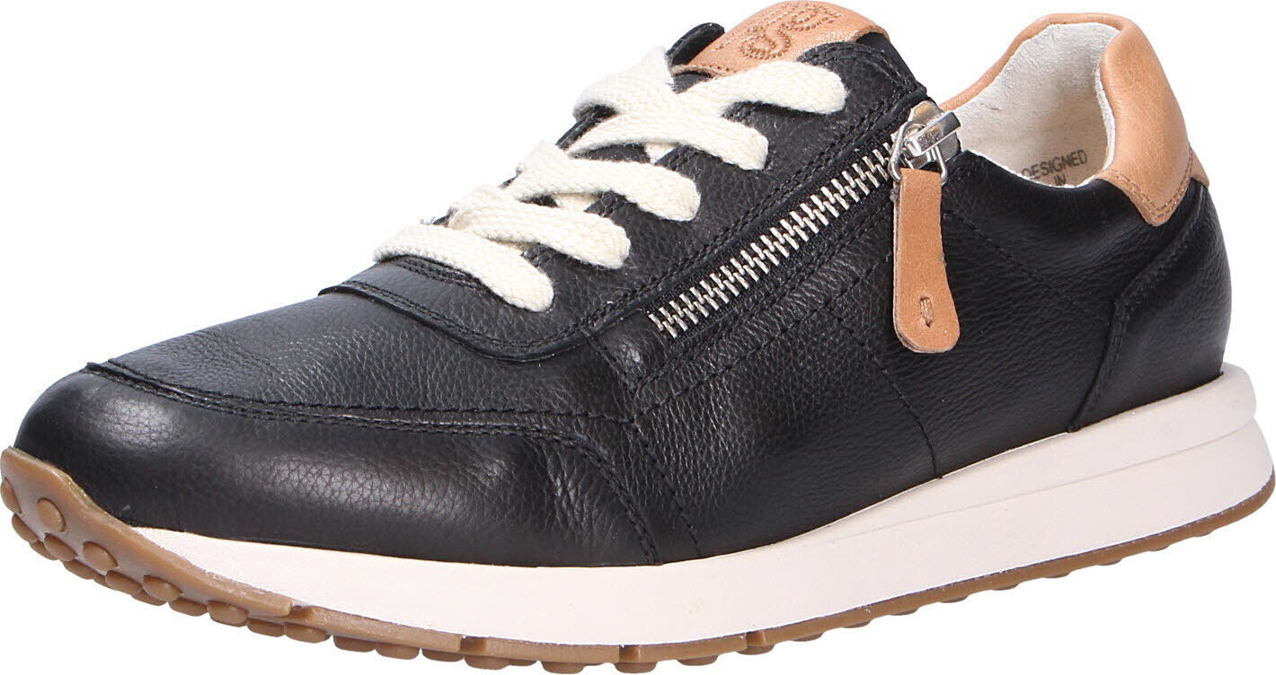 Paul Green Super Soft Sneaker - Black / Light brown smooth leather Veľkosť: 38 Normal