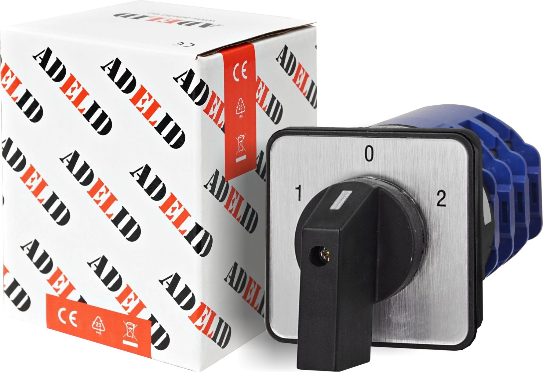 Adelid Drehschalter Nockenschalter Wendeschalter Motorschalter Schalter 1-0-2 On-Off-On 3-polig 3-Phasen 125A