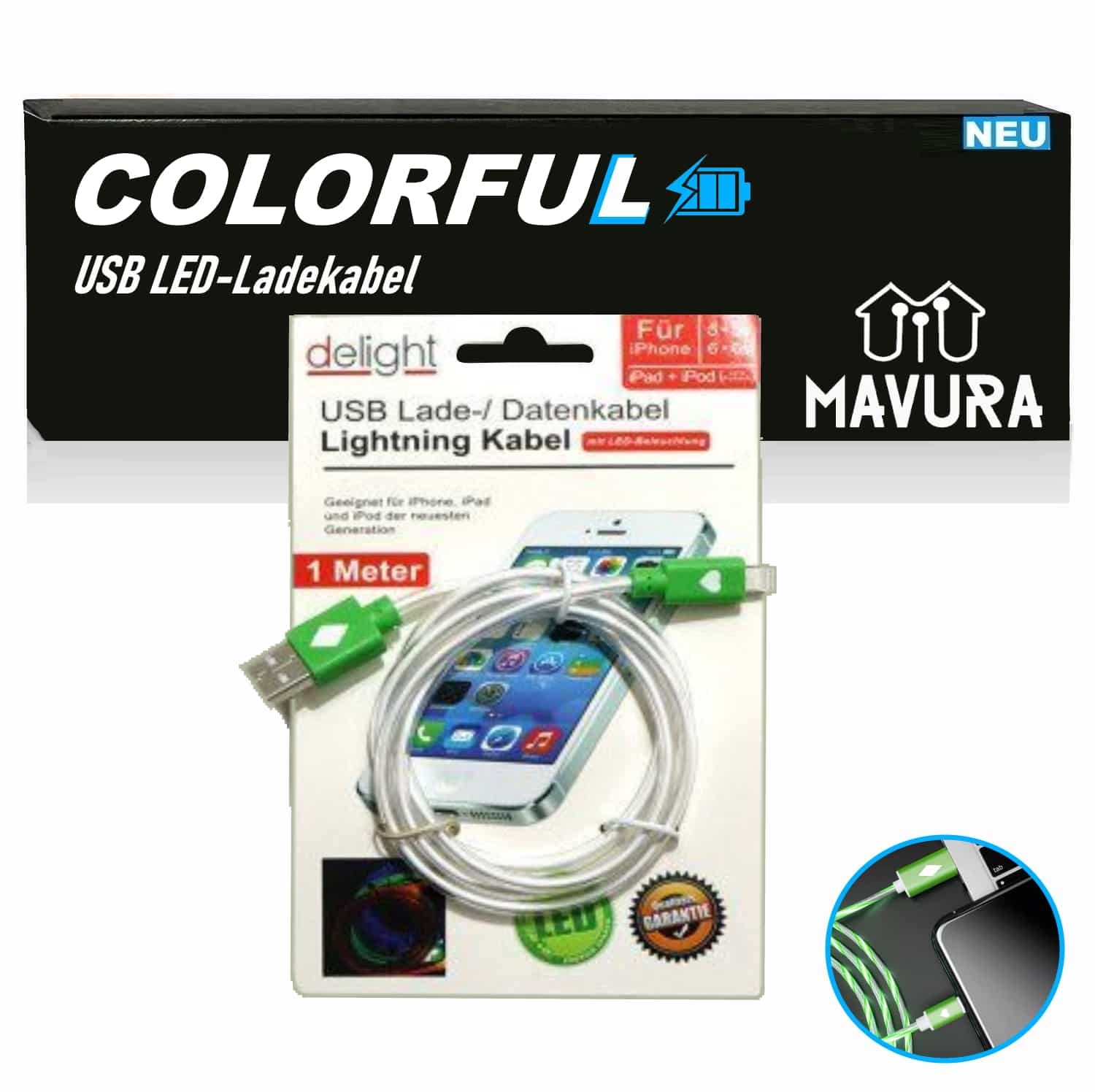 Cavo da USB-C a USB-C PD da 100 W, ricarica rapida, display digitale, 1