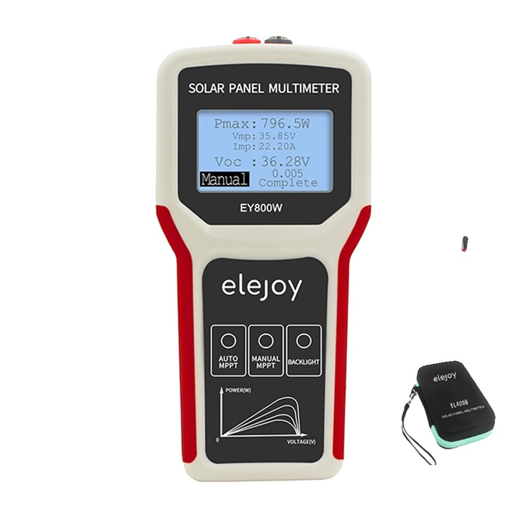 Tester solárnych panelov, meranie napätia pri otvorenom obvode, LCD displej, EY800W 800W