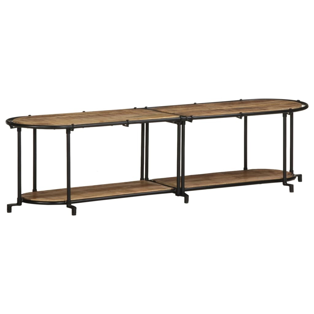 vidaXL TV-Regal 160x42x40 cm Raues Mangoholz 4013491