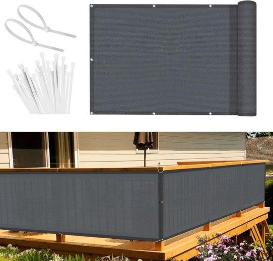 OEM Balkon-Schirm aus HDPE 80x400 m Anthrazit für Privatsphäre 2026