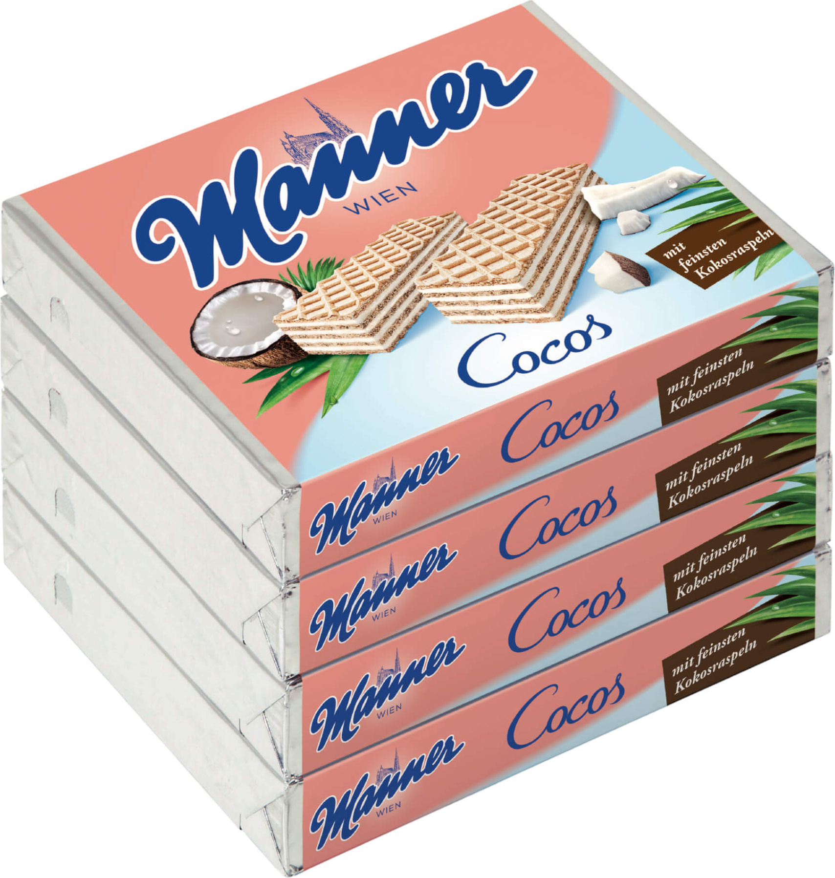 Manner Schnitten Cocos 4x75g