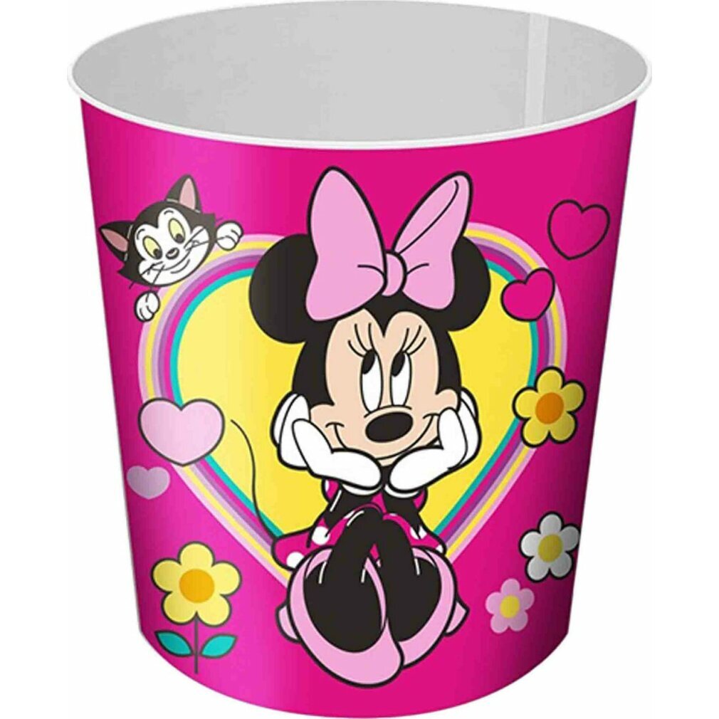 Kids Euroswan | Mülleimer MINNIE - 4l - Bunt - Praktisch für Kinderzimmer - Original Lizenzprodukt WD21746