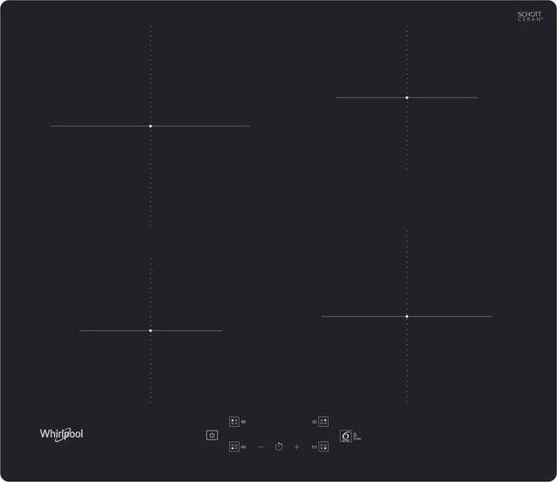 Whirlpool WS Q7360 NE, Čierna, Vstavaný, 59 cm, Indukčná varná doska so zónami, Sklokeramická, 4 zone(s)
