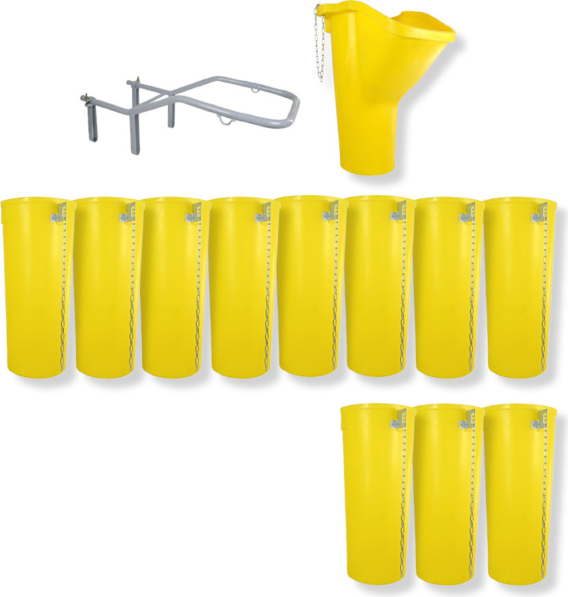Profi Bauschuttrutsche Schuttrutsche Schuttrutschen Schuttrohr SET (13-tlg 12 m)