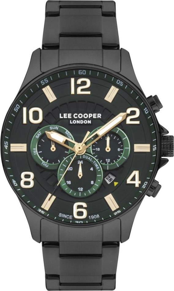 Herrenuhr LEE COOPER LC07802.070 in Grün, Modeaccessoire als Geschenk.