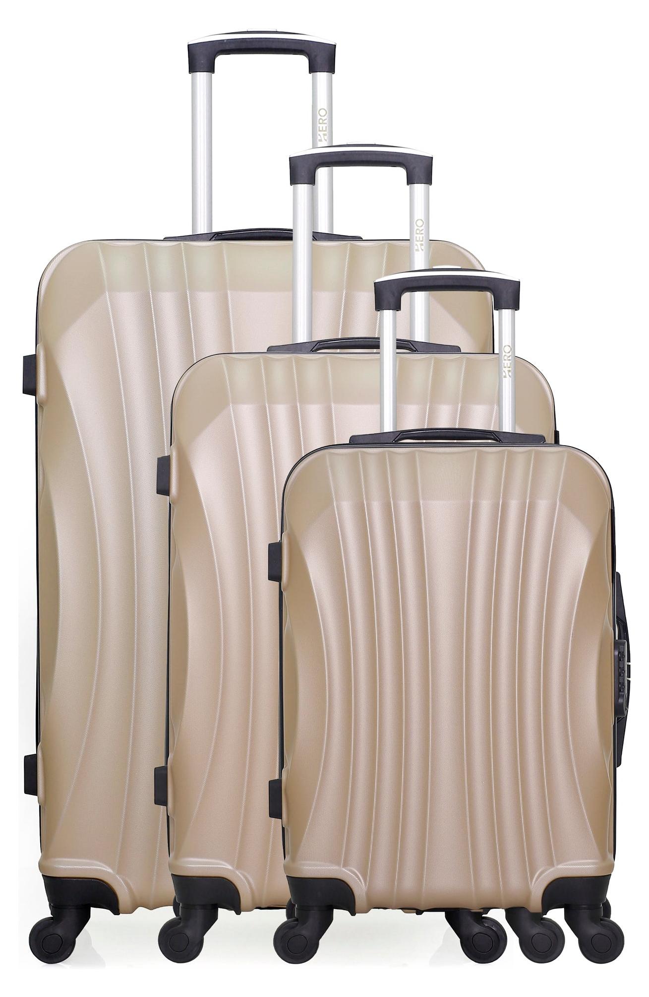 HERO – 3er-Set MOSCOU-Koffer, 75 cm, 4 Rollen