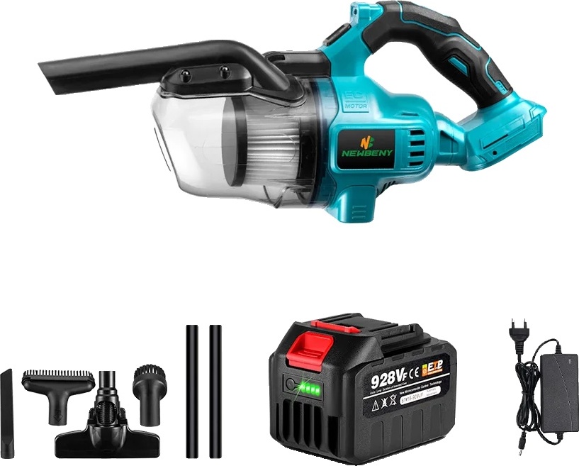 Akumulátorový ručný vysávač, objem nádrže 700 ml, výkon 1000 W, 1 batéria, zástrčka EÚ