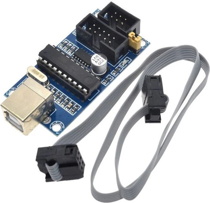USB Tiny ISP Programmer mit Kabel 6/10pin für AVR