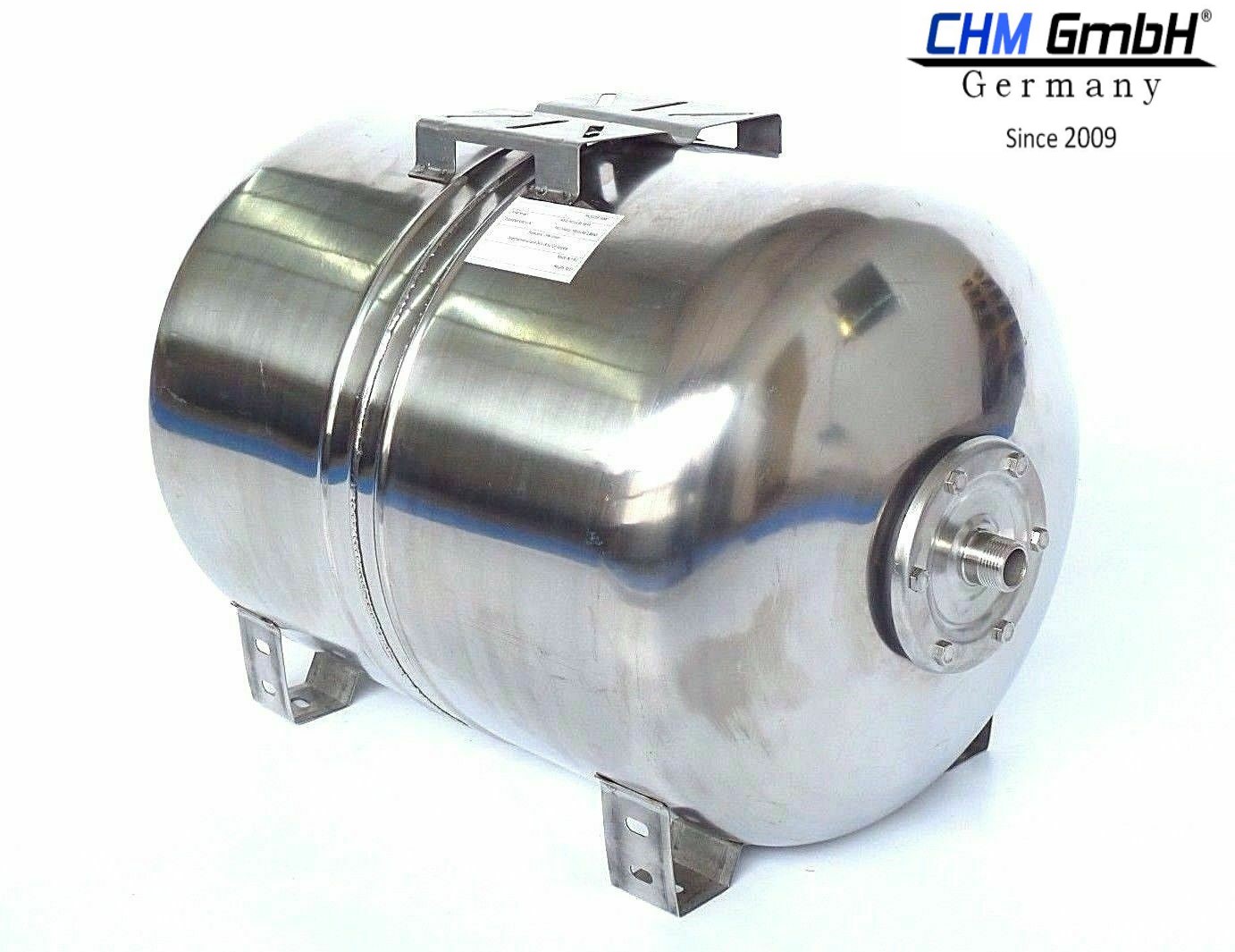 CHM GmbH® 80 Liter Edelstahl Membrankessel Druckkessel m EPDM Blase 8 Bar Druck 