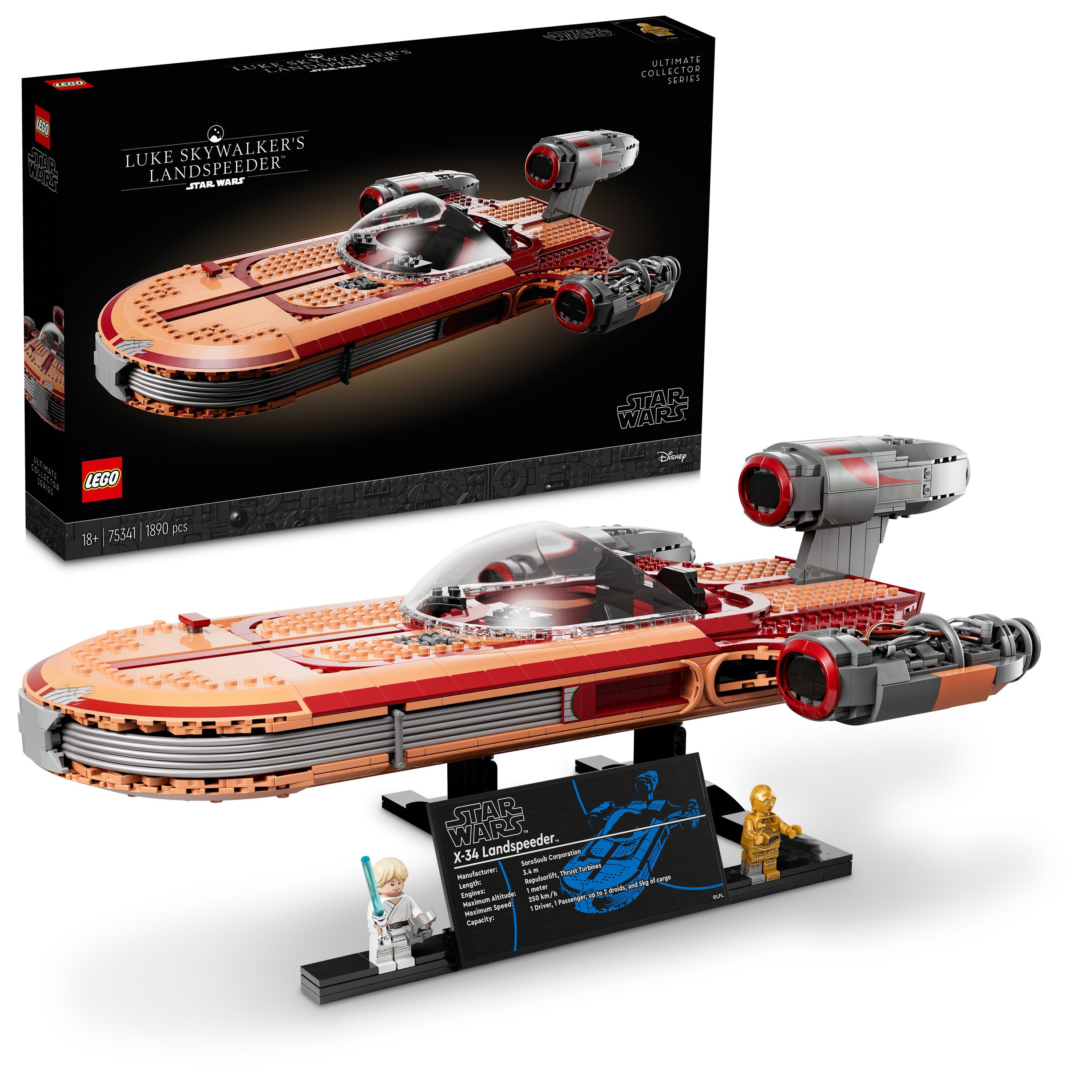 くーです Śmigacz Luke'a Skywalkera™ Klocki LEGO