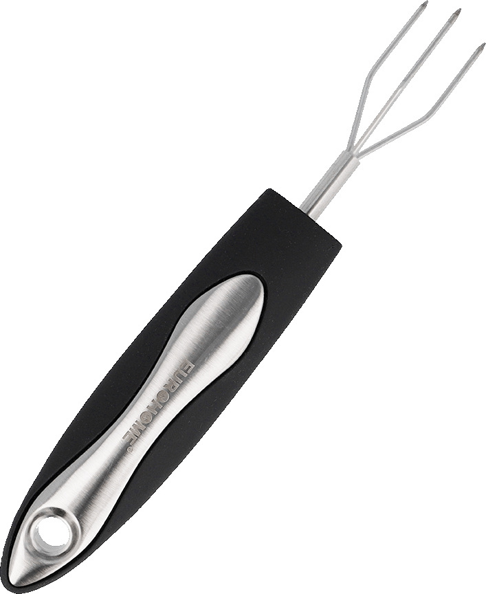 UOCAI 4-teiliges Pellkartoffelgabel Set Aus Edelstahl - Mit Ölpinsel Für Grill & Küche