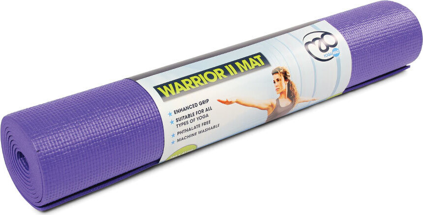 Fitness-Mad Yoga-Mad Warrior II Matte 4mm - Lila - 183cm x 61cm x 4mm KFM108P