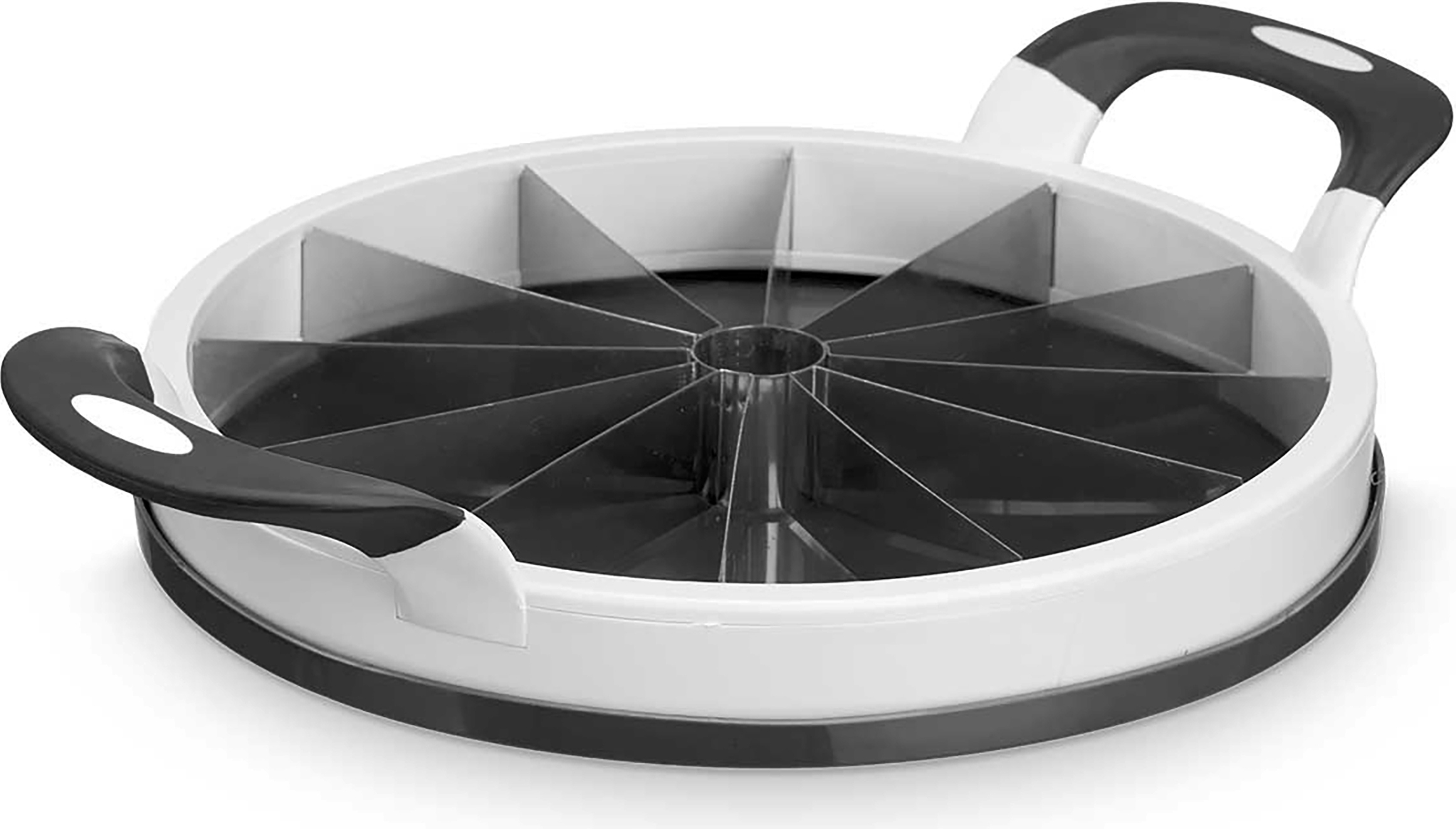 Arte Regal MELONENSCHNEIDER Ø28cm mit rutschfesten Griffen Melonenteiler Melonenmesser Wassermelone Melonen Schneider