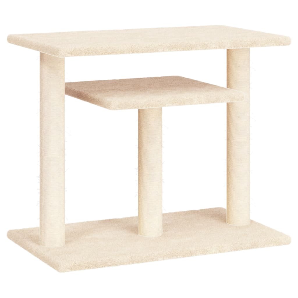 vidaXL Kratzbaum mit Plattformen Creme 62,5 cm 172046