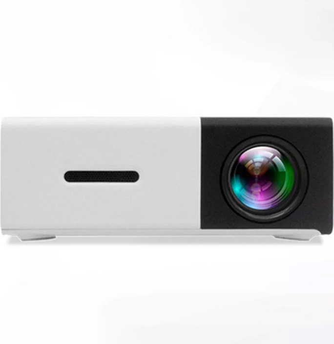 Mini projektor - FHD 1080P Kompaktný projektor s krátkou projekčnou vzdialenosťou, jednoduchá preprava, vhodný jas, 3D efekt pre mobilné telefóny Mini projektor (QHD, 3D)