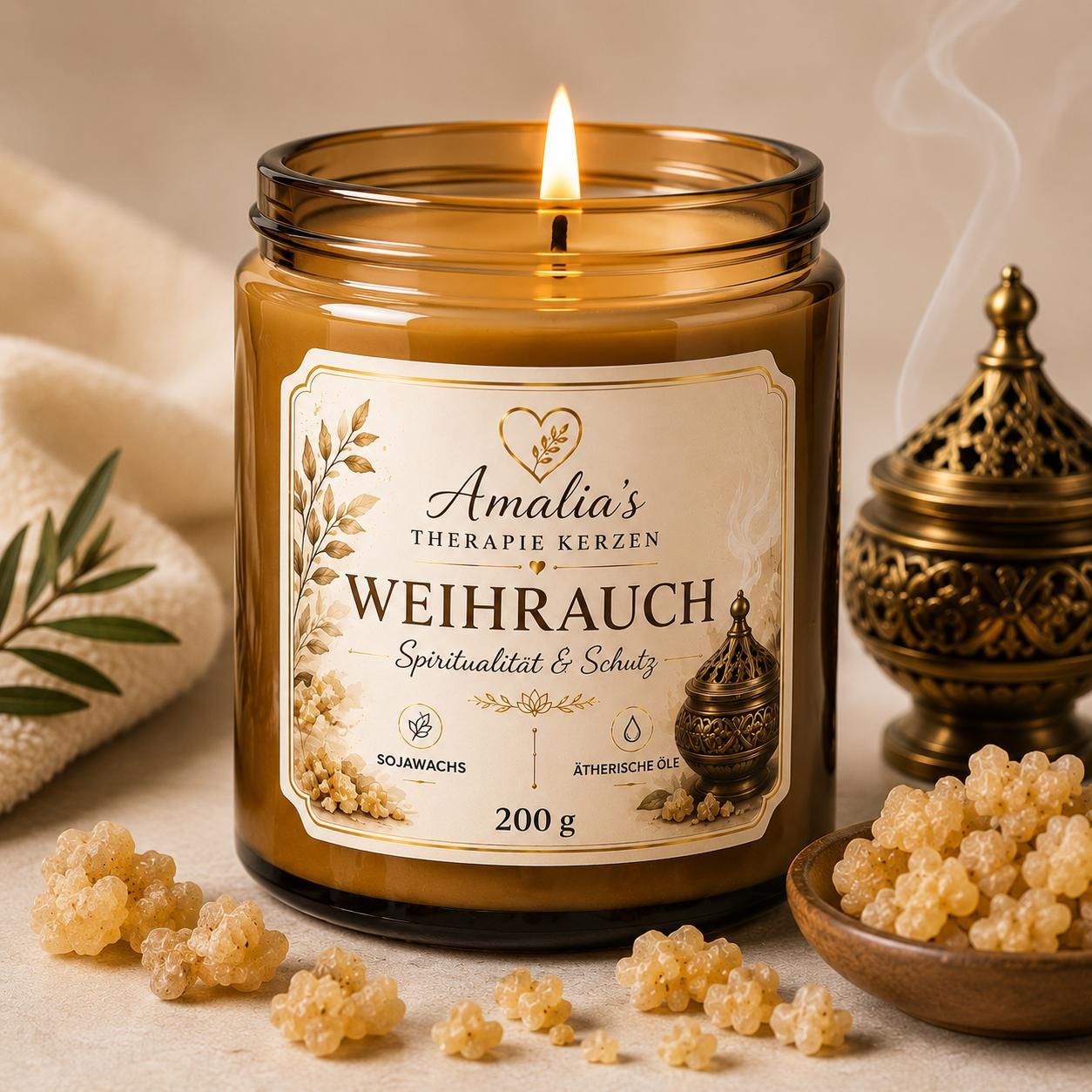 Batoris Amalia's Therapie Duft Kerzen 200 g Weichrauch 007